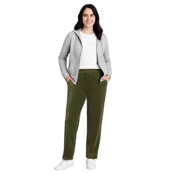 Lands’ End Women’s XL Petite Pull-On Pants – Olive Brown - Picture 1 of 5